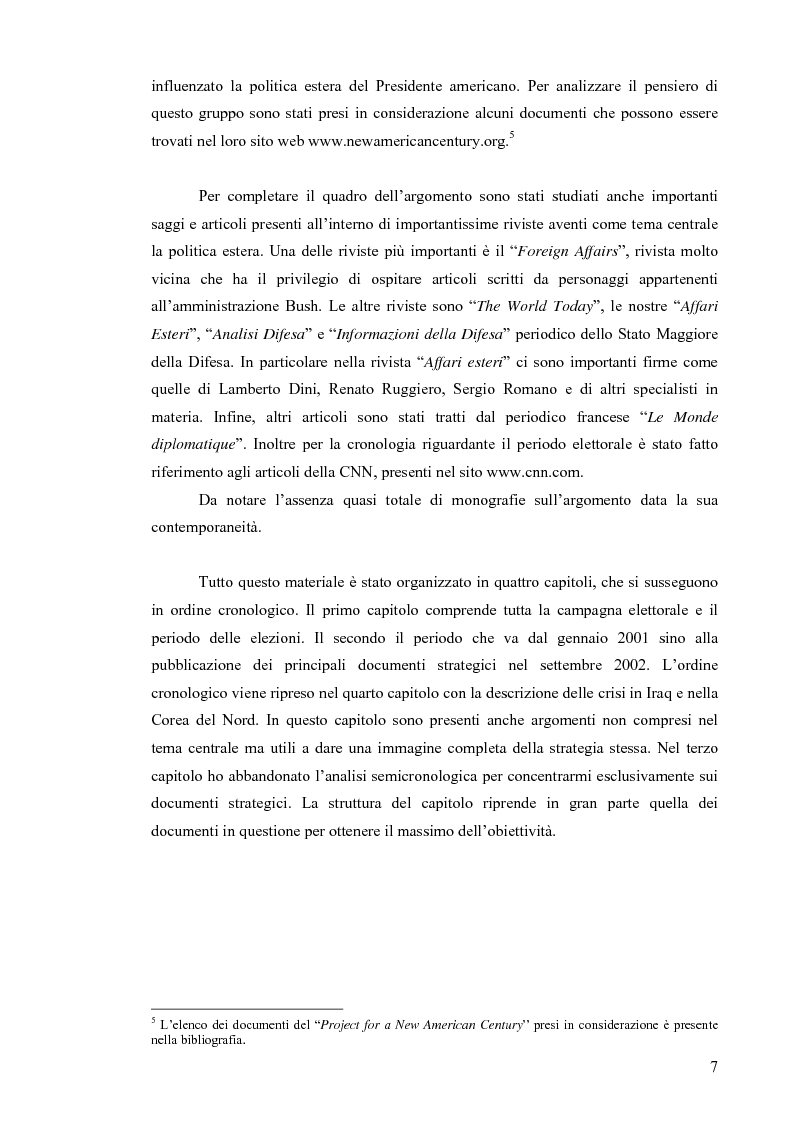 Anteprima della tesi: La Strategia di Sicurezza Nazionale di George Walker Bush, Pagina 3