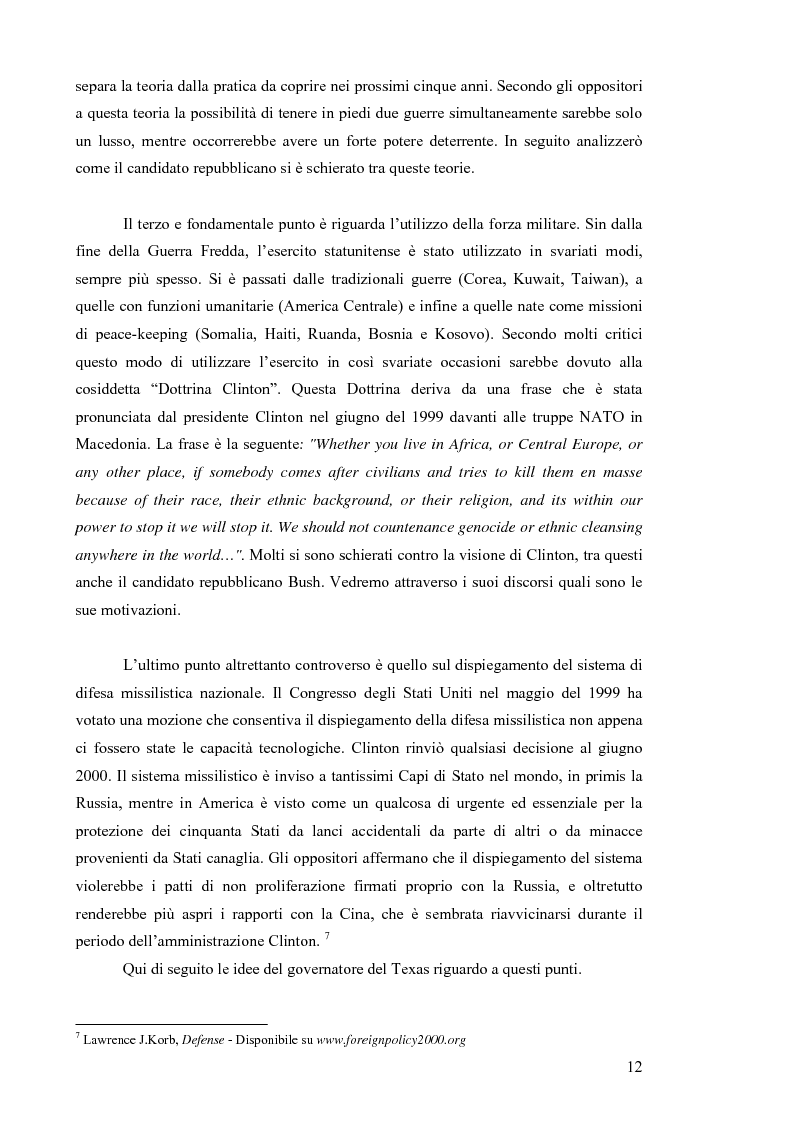 Anteprima della tesi: La Strategia di Sicurezza Nazionale di George Walker Bush, Pagina 8