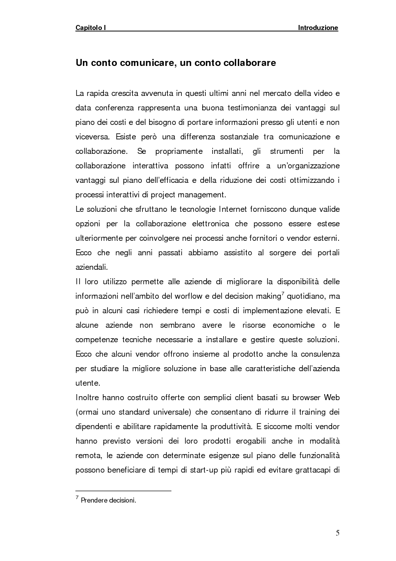 Anteprima della tesi: La gestione della comunicazione istantanea in un portale della conoscenza, Pagina 5