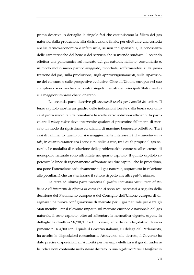 Anteprima della tesi: La liberalizzazione del mercato del gas naturale in Italia e nell'Unione europea. Regolamentazione, prospettive competitive e nuovi assetti strutturali dell'industria di settore, Pagina 2