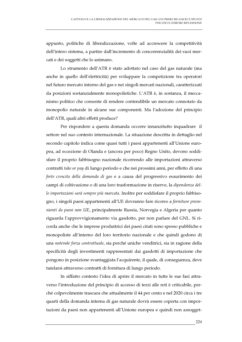 Anteprima della tesi: La liberalizzazione del mercato del gas naturale in Italia e nell'Unione europea. Regolamentazione, prospettive competitive e nuovi assetti strutturali dell'industria di settore, Pagina 7