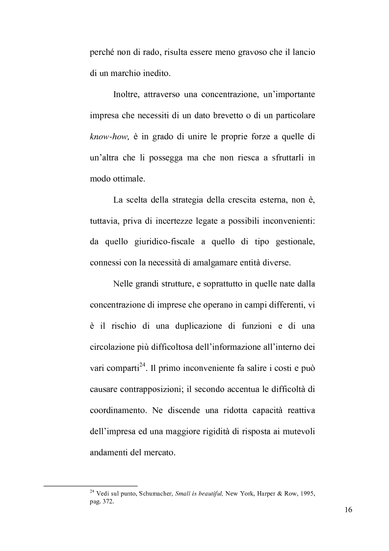 Anteprima della tesi: Le concentrazioni tra imprese nel diritto comunitario della concorrenza, Pagina 11