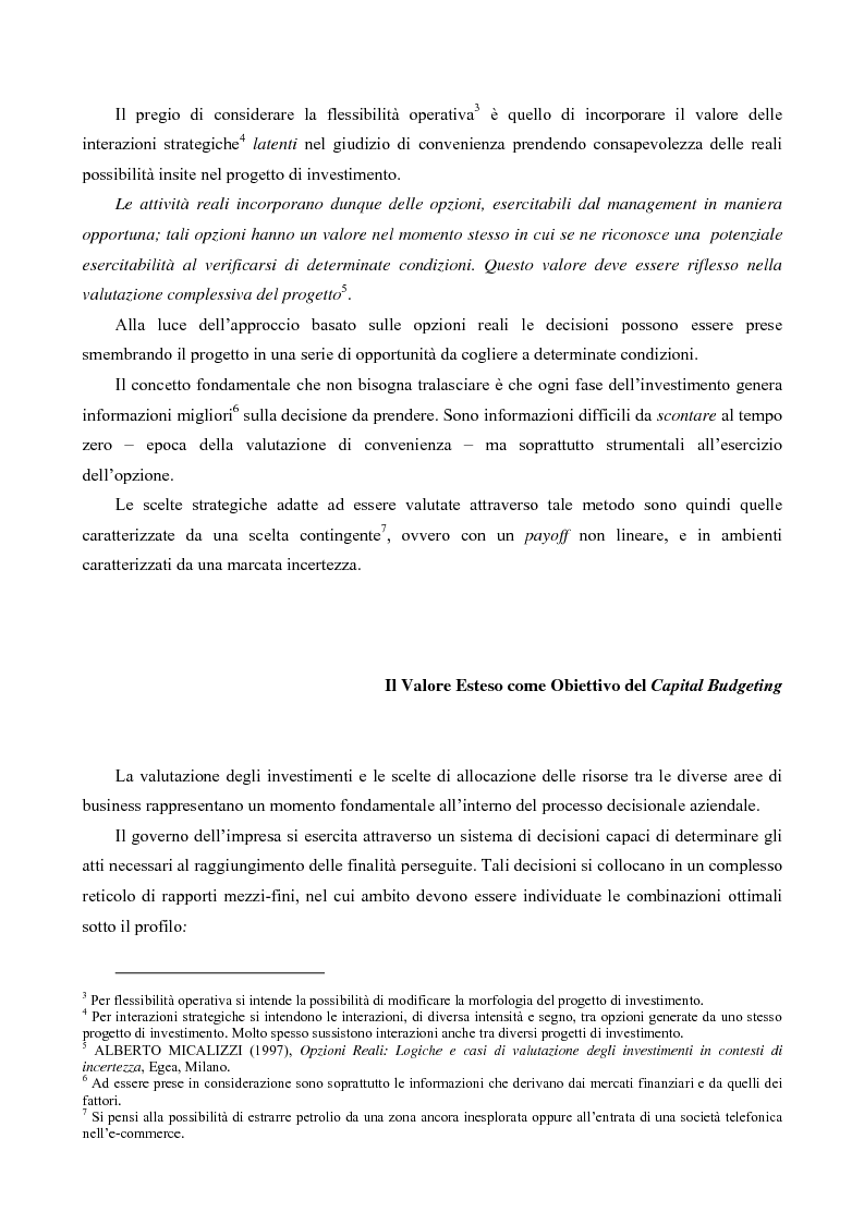 Anteprima della tesi: Il Valore Attuale Esteso - Casi applicativi per valutare progetti di investimento in presenza di incertezza, Pagina 2