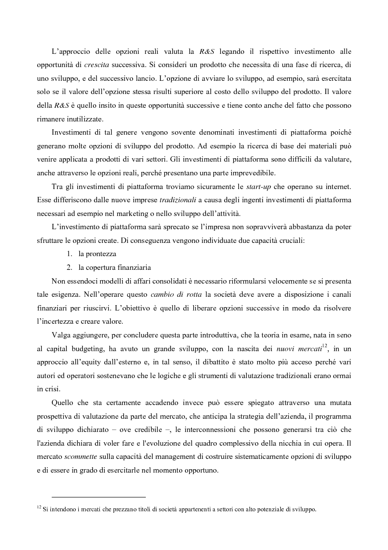 Anteprima della tesi: Il Valore Attuale Esteso - Casi applicativi per valutare progetti di investimento in presenza di incertezza, Pagina 4
