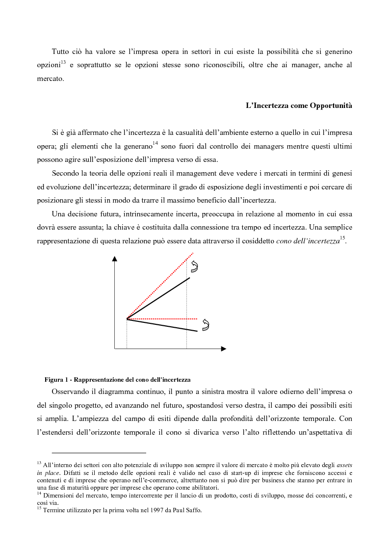 Anteprima della tesi: Il Valore Attuale Esteso - Casi applicativi per valutare progetti di investimento in presenza di incertezza, Pagina 5