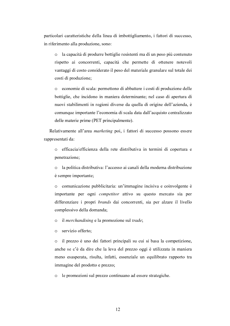 Anteprima della tesi: L'analisi patrimoniale, economica e finanziaria di un'azienda operante nel settore delle acque minerali: il caso Italaquae S.p.A., Pagina 12