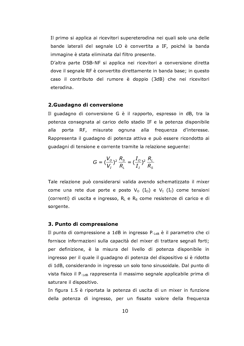 Anteprima della tesi: Progetto circuitale e di layout di un mixer semplicemente bilanciato operante a 13 GHz in tecnologia Si/SiGe BiCMOS a 0.35 micron, Pagina 10