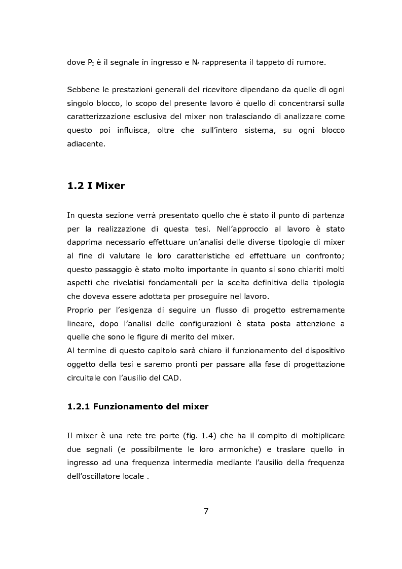 Anteprima della tesi: Progetto circuitale e di layout di un mixer semplicemente bilanciato operante a 13 GHz in tecnologia Si/SiGe BiCMOS a 0.35 micron, Pagina 7