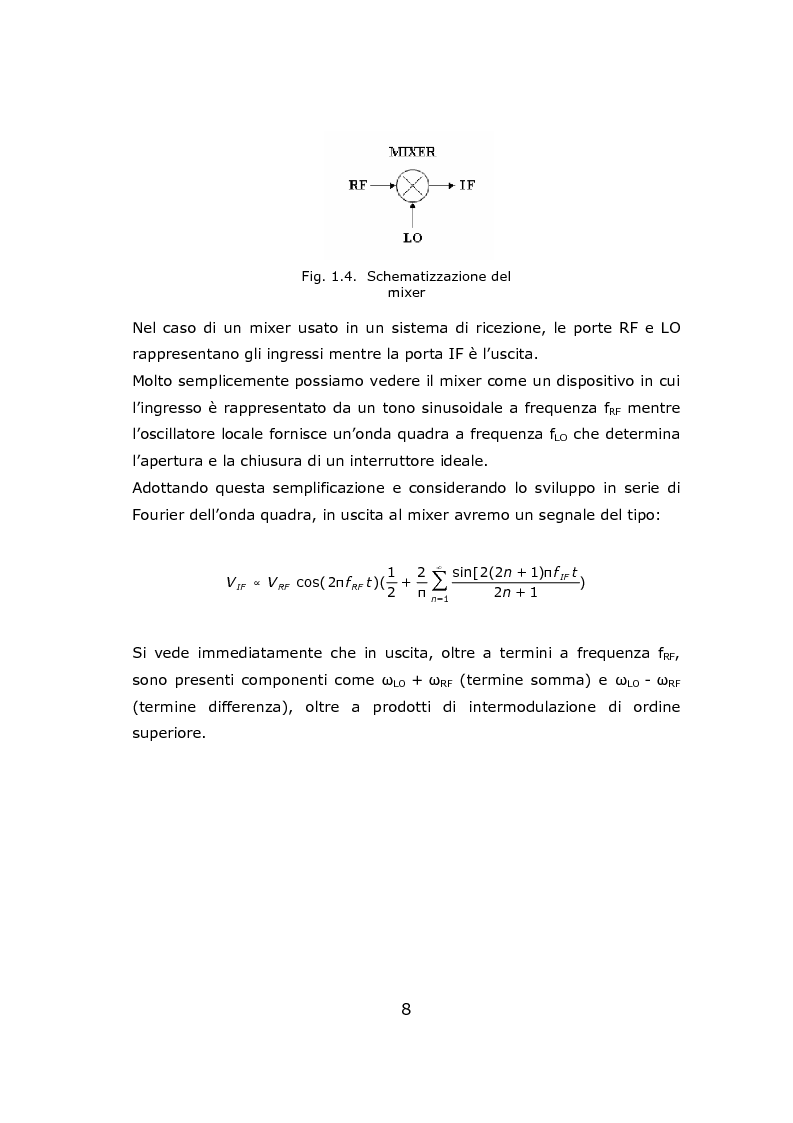 Anteprima della tesi: Progetto circuitale e di layout di un mixer semplicemente bilanciato operante a 13 GHz in tecnologia Si/SiGe BiCMOS a 0.35 micron, Pagina 8