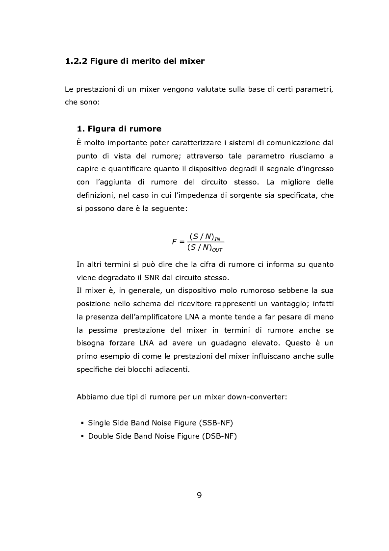 Anteprima della tesi: Progetto circuitale e di layout di un mixer semplicemente bilanciato operante a 13 GHz in tecnologia Si/SiGe BiCMOS a 0.35 micron, Pagina 9