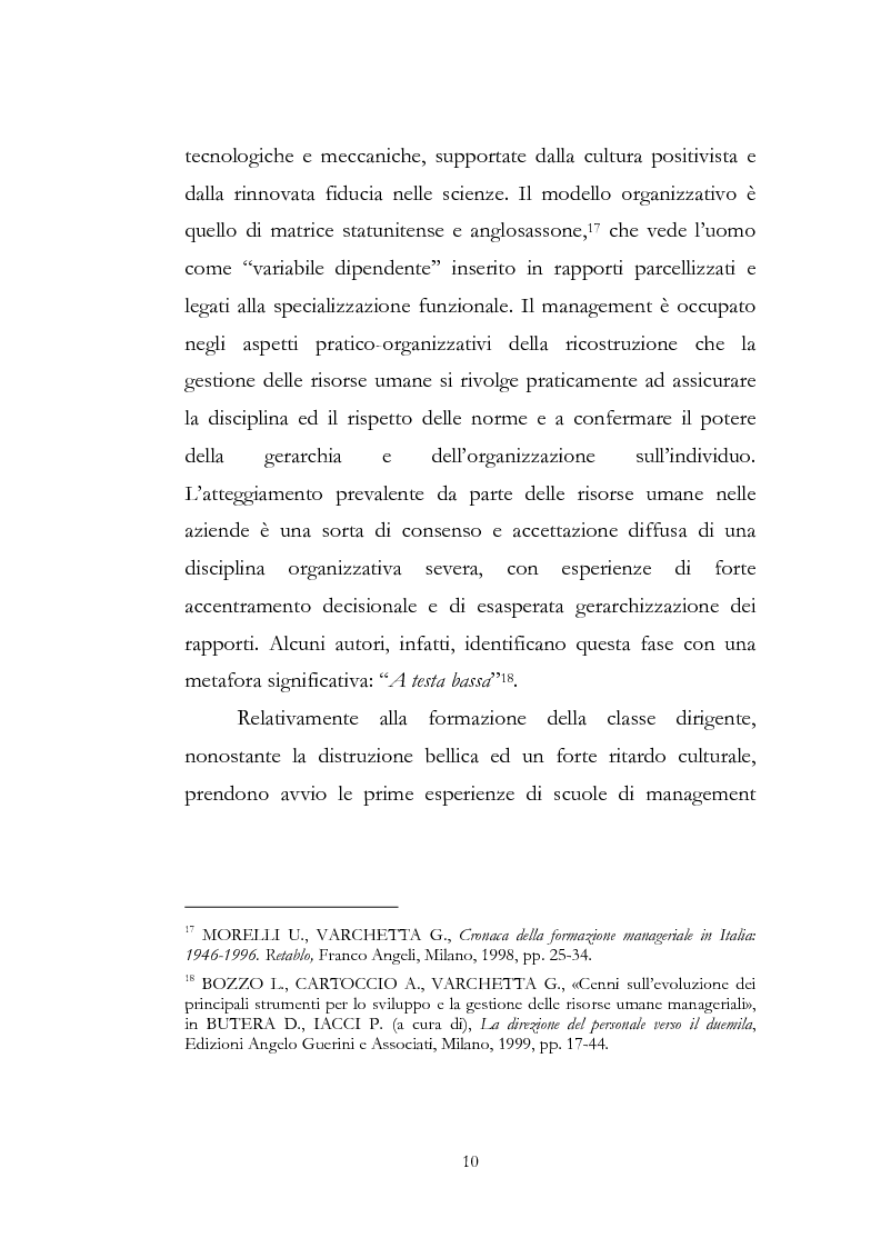 Anteprima della tesi: Outdoor training in Italia. Apprendere dall'esperienza le competenze manageriali., Pagina 10