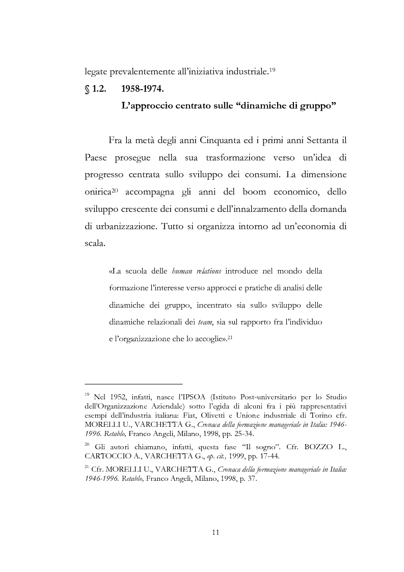 Anteprima della tesi: Outdoor training in Italia. Apprendere dall'esperienza le competenze manageriali., Pagina 11
