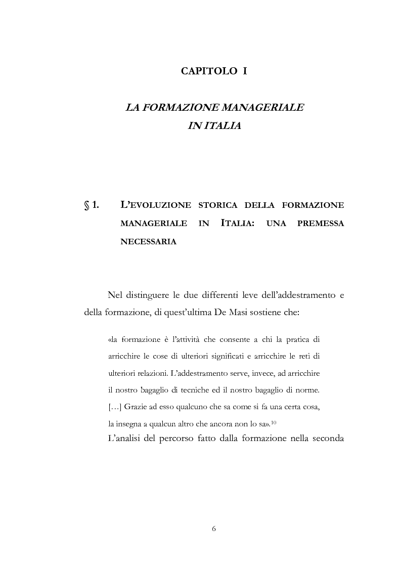 Anteprima della tesi: Outdoor training in Italia. Apprendere dall'esperienza le competenze manageriali., Pagina 6