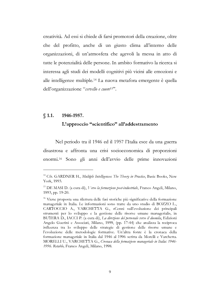 Anteprima della tesi: Outdoor training in Italia. Apprendere dall'esperienza le competenze manageriali., Pagina 9