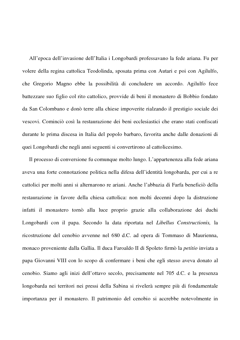 Anteprima della tesi: Saggio su alcuni documenti dell'abbazia di Farfa, Pagina 5
