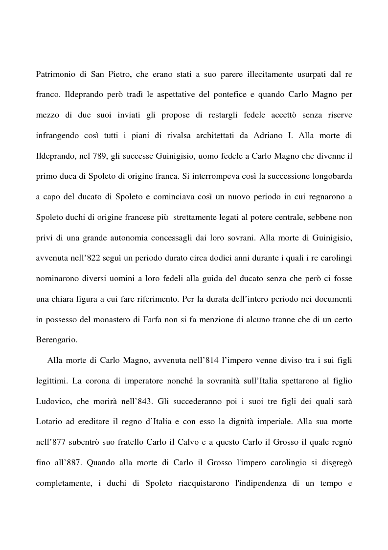 Anteprima della tesi: Saggio su alcuni documenti dell'abbazia di Farfa, Pagina 8