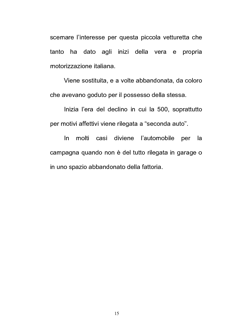 Anteprima della tesi: La FIAT 500 come metafora di un'Italia che cambia, Pagina 15