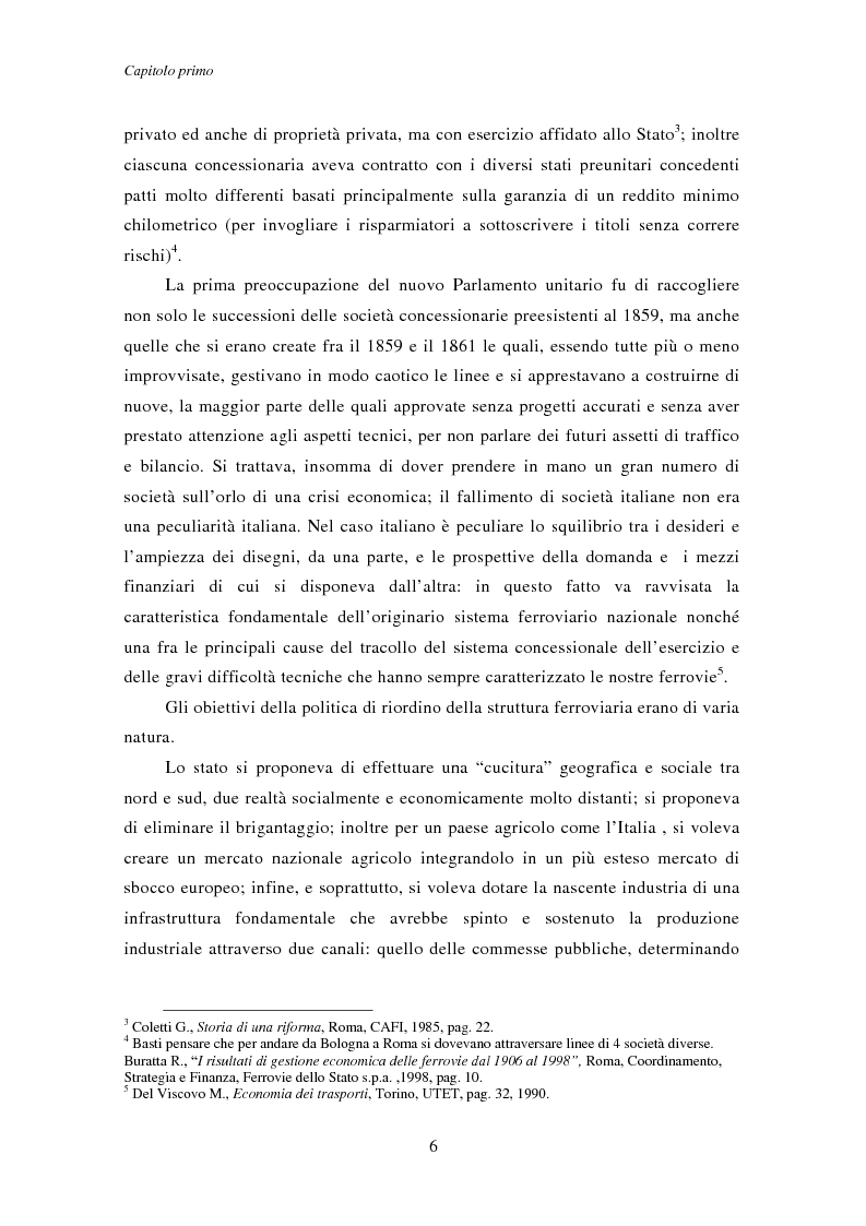 Anteprima della tesi: La liberalizzazione del trasporto ferroviario in Italia, Pagina 6