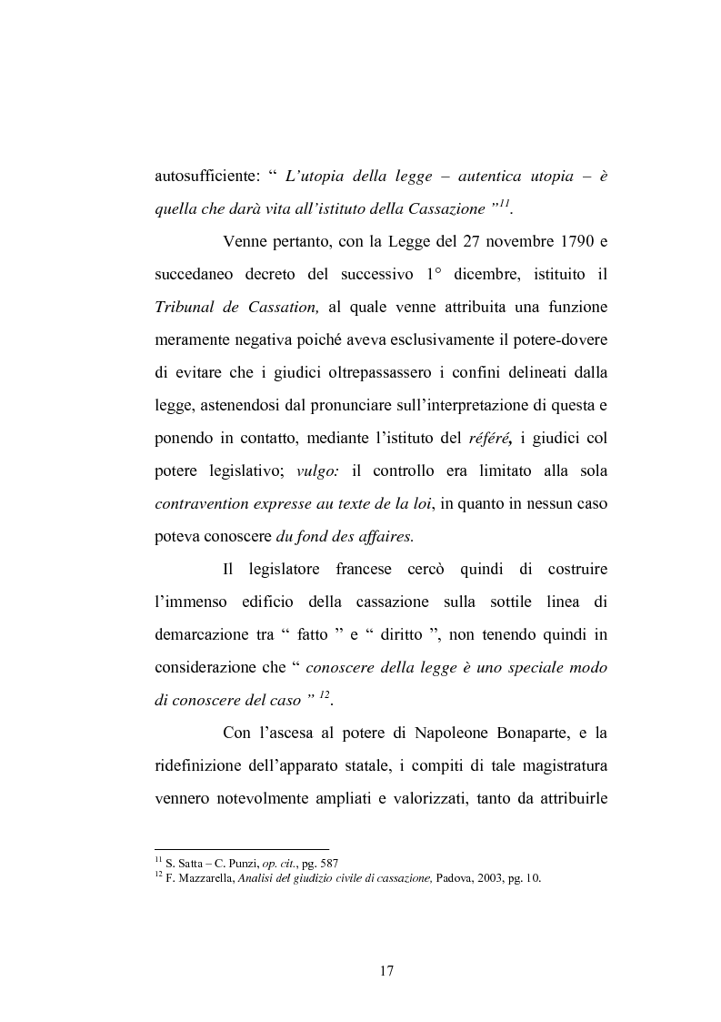 Anteprima della tesi: Enunciazione del principio di diritto e decisione della causa nel merito, Pagina 13