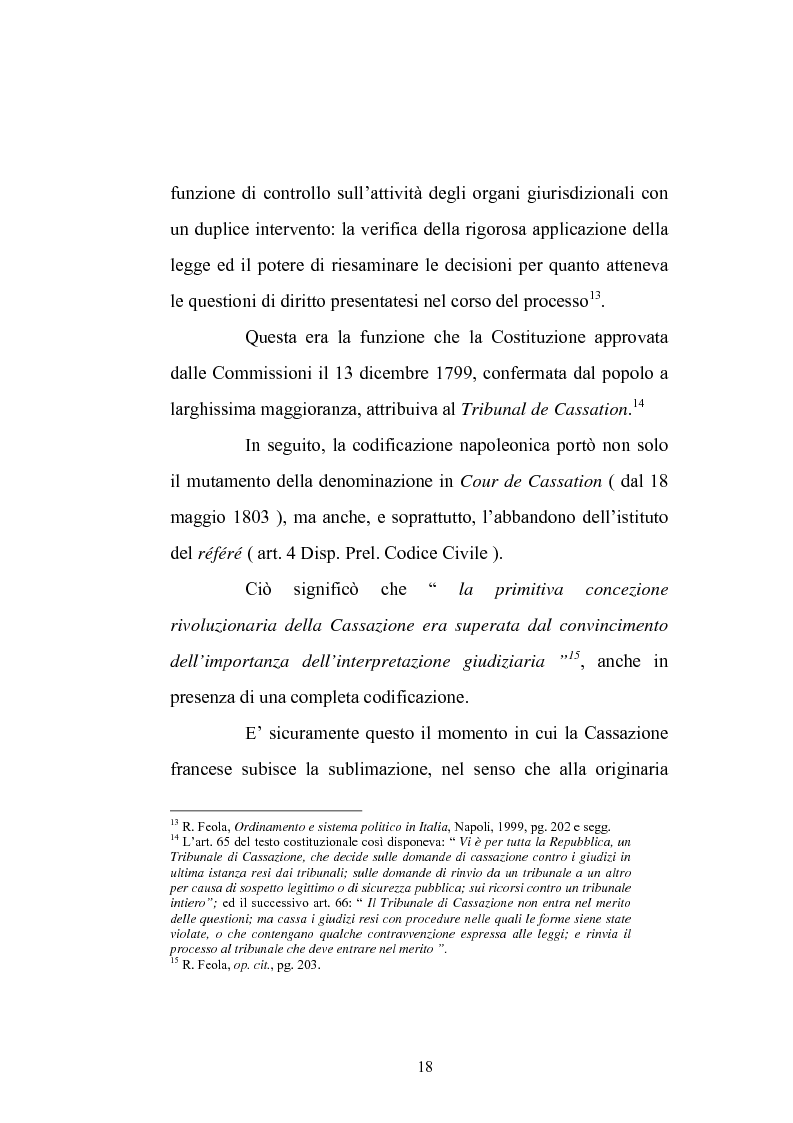 Anteprima della tesi: Enunciazione del principio di diritto e decisione della causa nel merito, Pagina 14