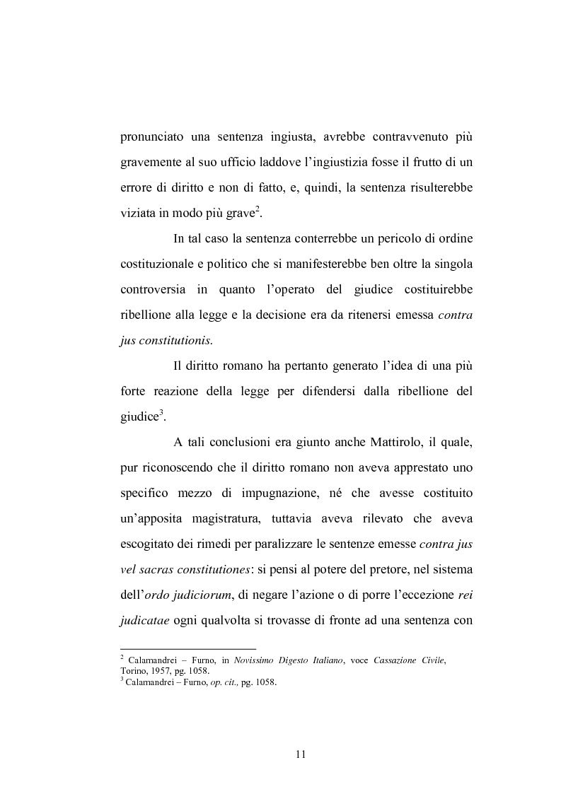 Anteprima della tesi: Enunciazione del principio di diritto e decisione della causa nel merito, Pagina 7