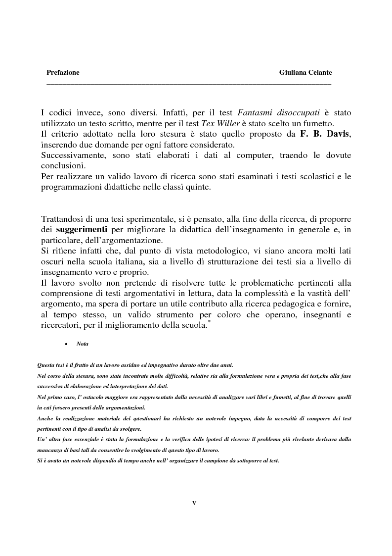 Anteprima della tesi: La capacità di comprensione nella lettura all'uscita della quinta elementare, Pagina 5