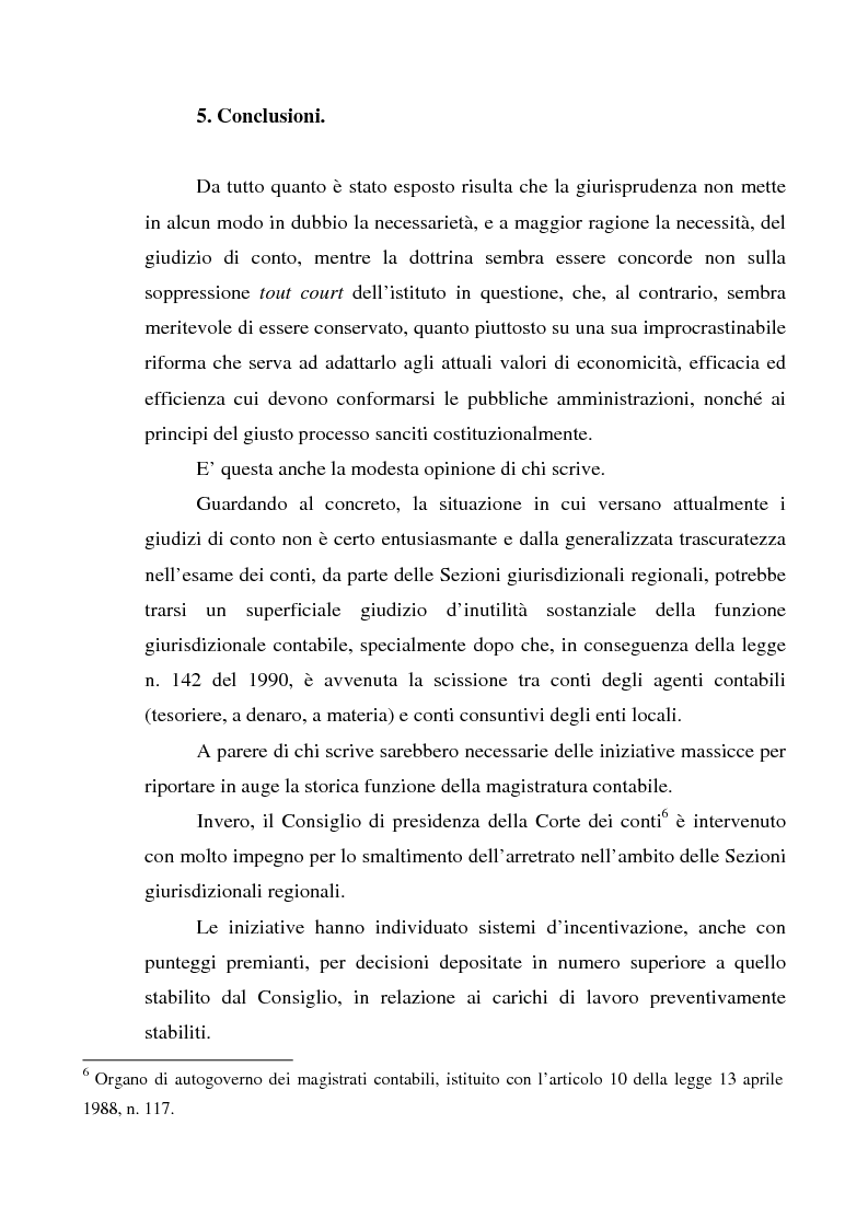 Anteprima della tesi: Attualità del giudizio di conto, Pagina 12