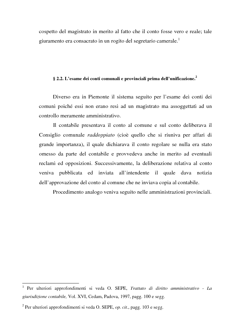 Anteprima della tesi: Attualità del giudizio di conto, Pagina 2