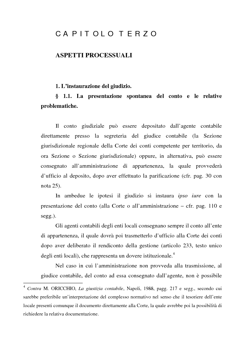 Anteprima della tesi: Attualità del giudizio di conto, Pagina 6