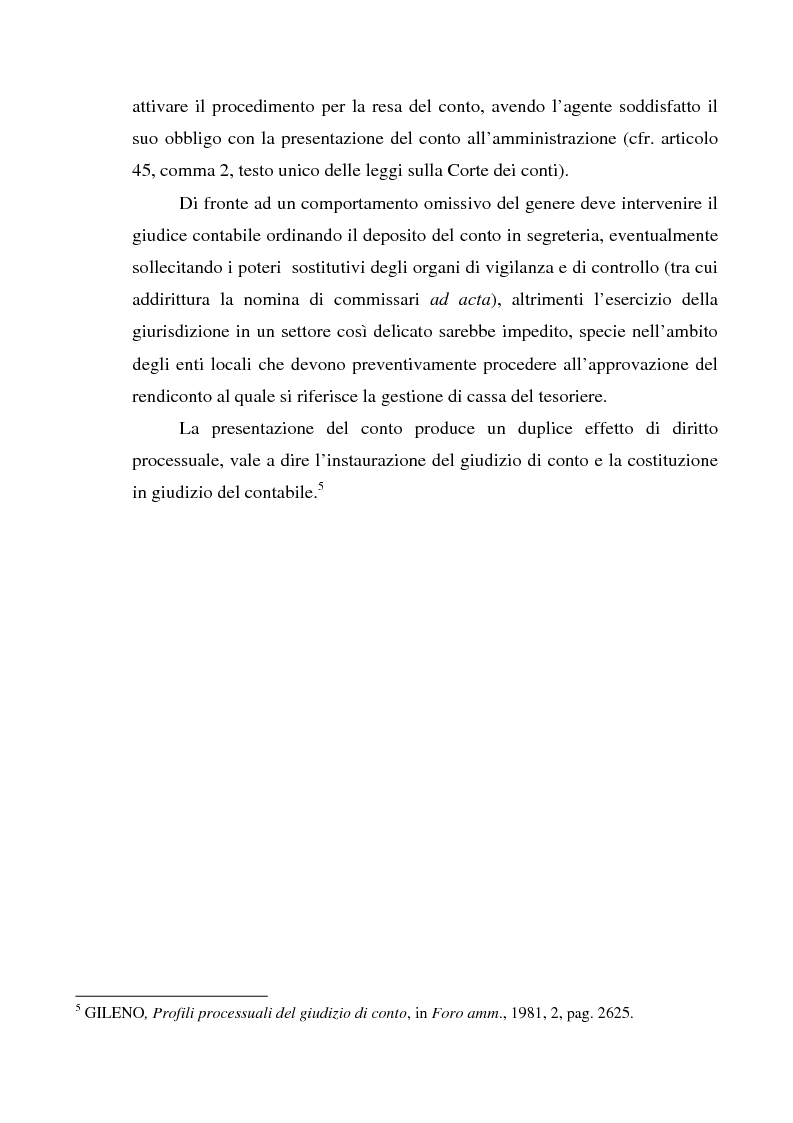 Anteprima della tesi: Attualità del giudizio di conto, Pagina 7