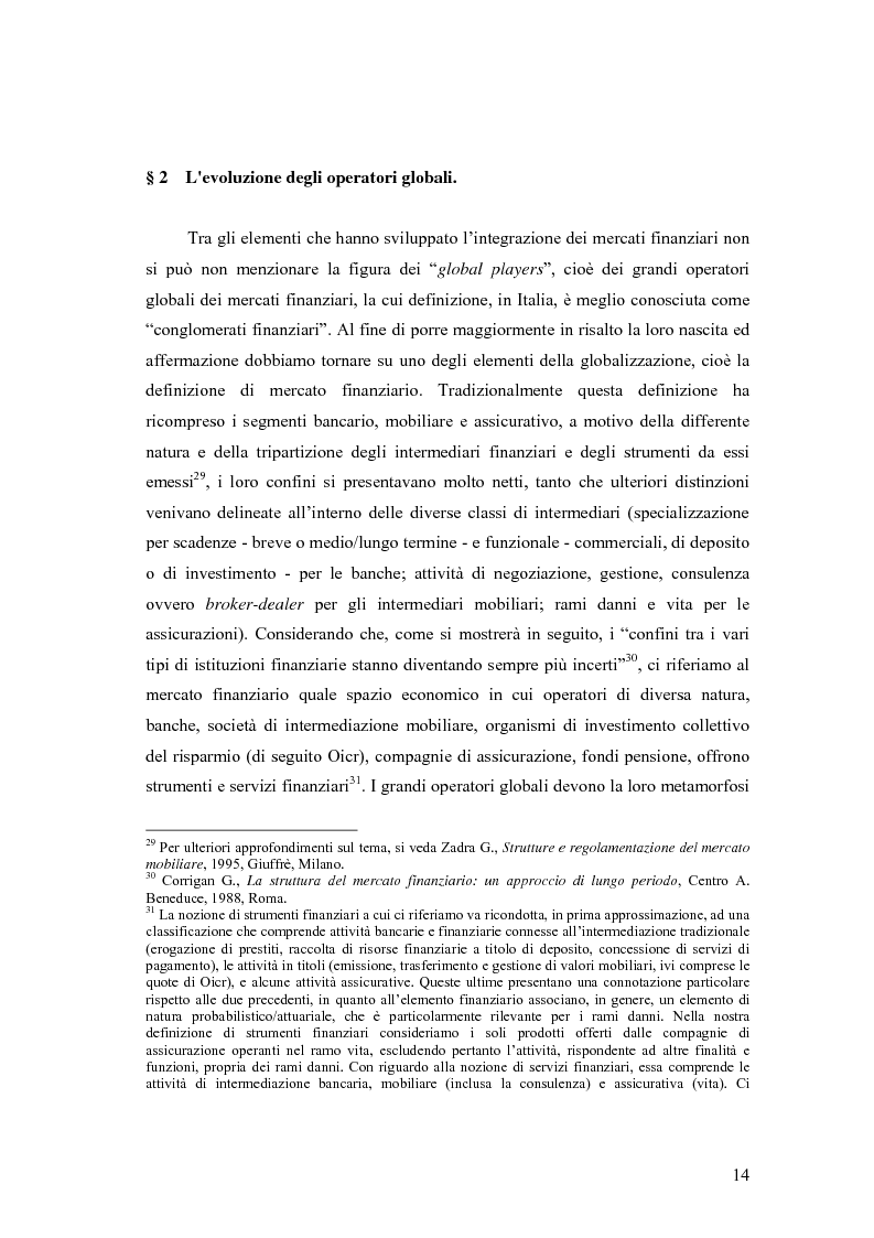 Anteprima della tesi: La cooperazione tra le autorità di controllo sugli intermediari finanziari, Pagina 14