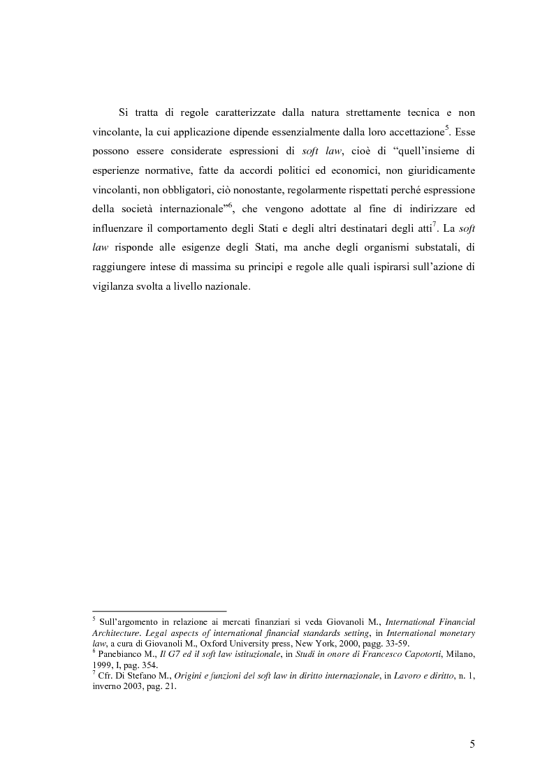 Anteprima della tesi: La cooperazione tra le autorità di controllo sugli intermediari finanziari, Pagina 5