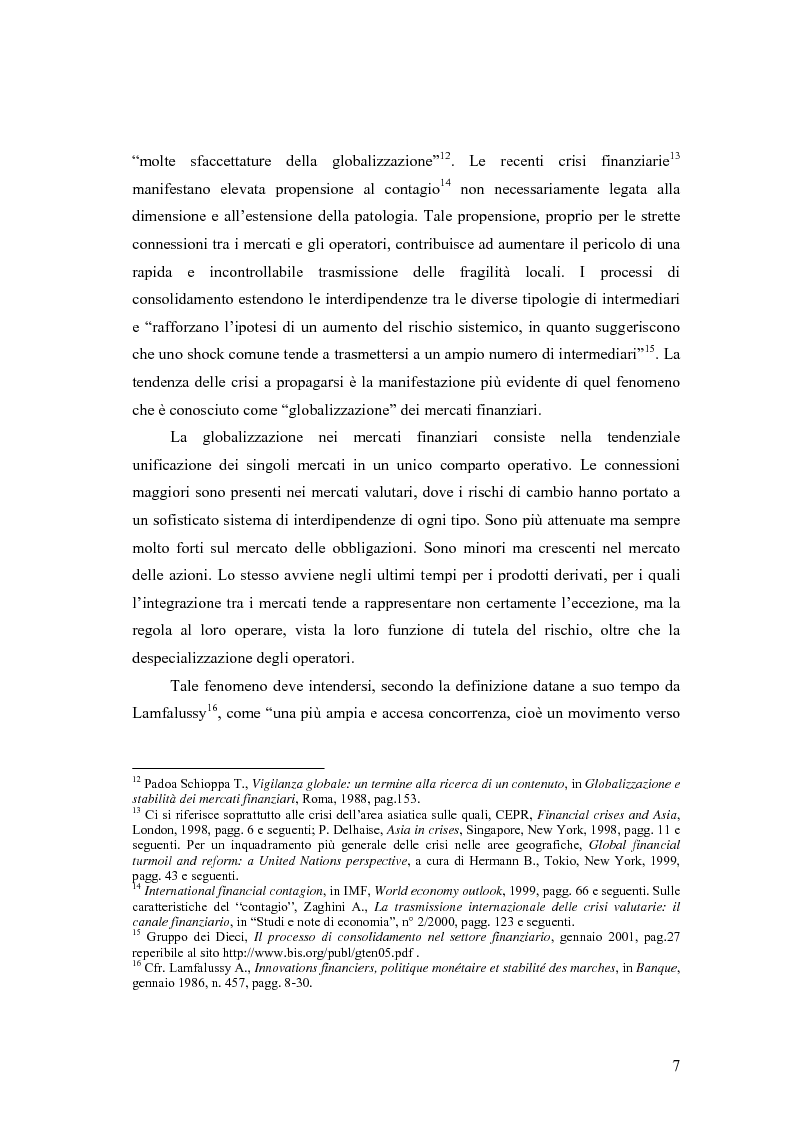 Anteprima della tesi: La cooperazione tra le autorità di controllo sugli intermediari finanziari, Pagina 7
