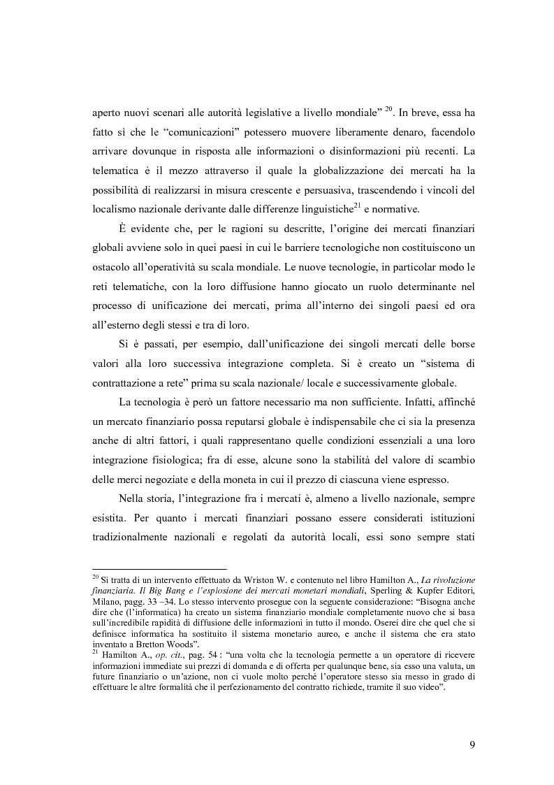 Anteprima della tesi: La cooperazione tra le autorità di controllo sugli intermediari finanziari, Pagina 9