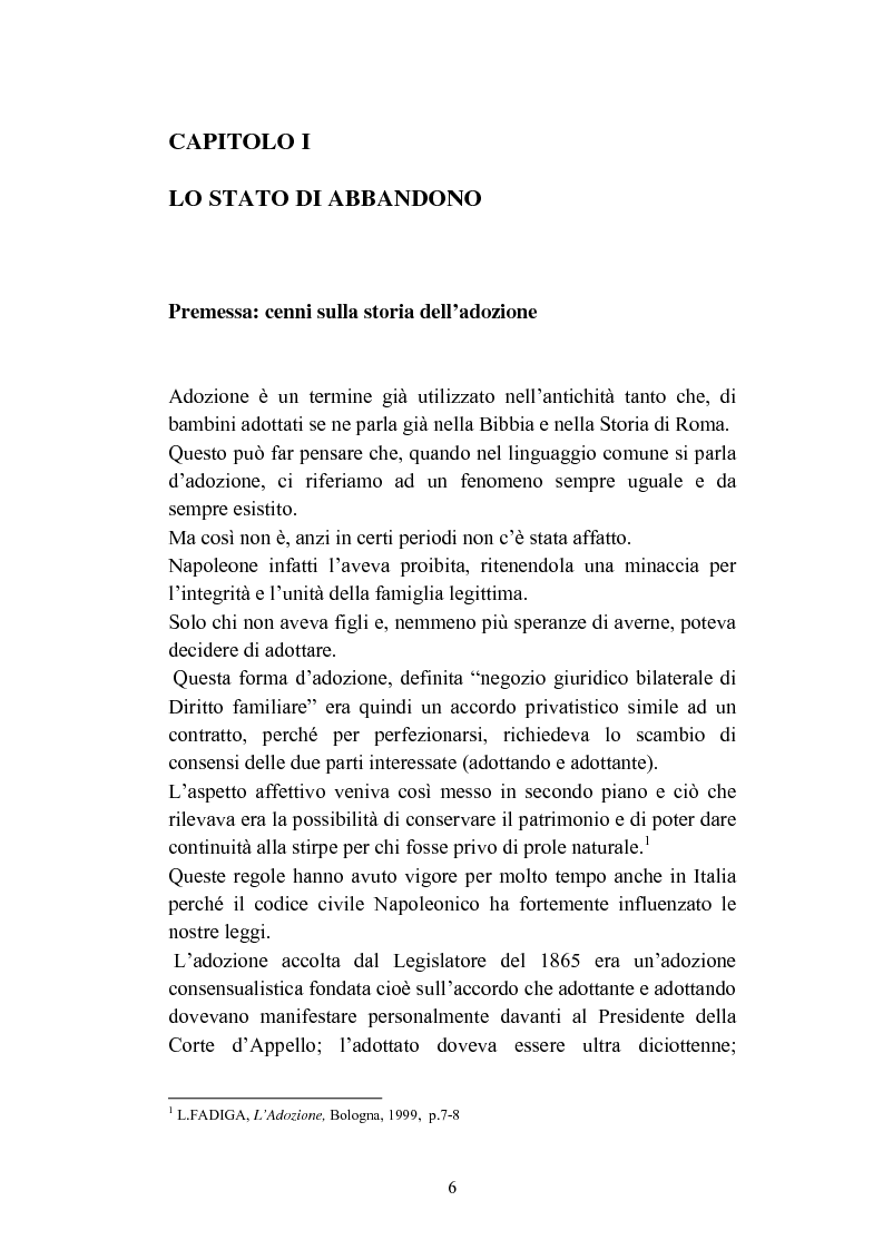Anteprima della tesi: L'abbandono dei minori, Pagina 6