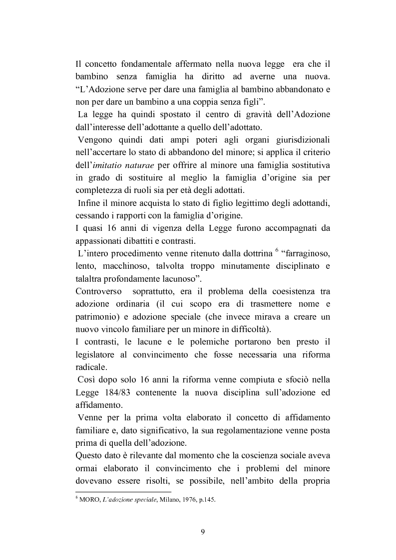 Anteprima della tesi: L'abbandono dei minori, Pagina 9