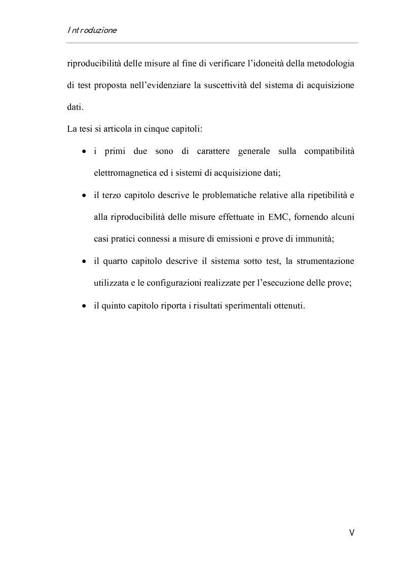 Anteprima della tesi: Ripetibilità e riproducibilità nelle misure di immunità condotta su sistemi di acquisizione dati di tipo Pc-Based, Pagina 5