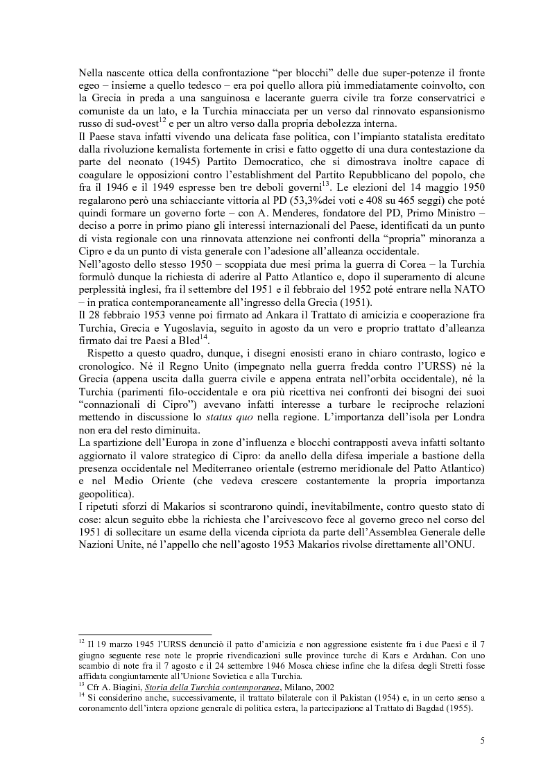 Anteprima della tesi: Storia diplomatica della questione cipriota e sua incidenza sui rapporti euro-turchi, Pagina 10