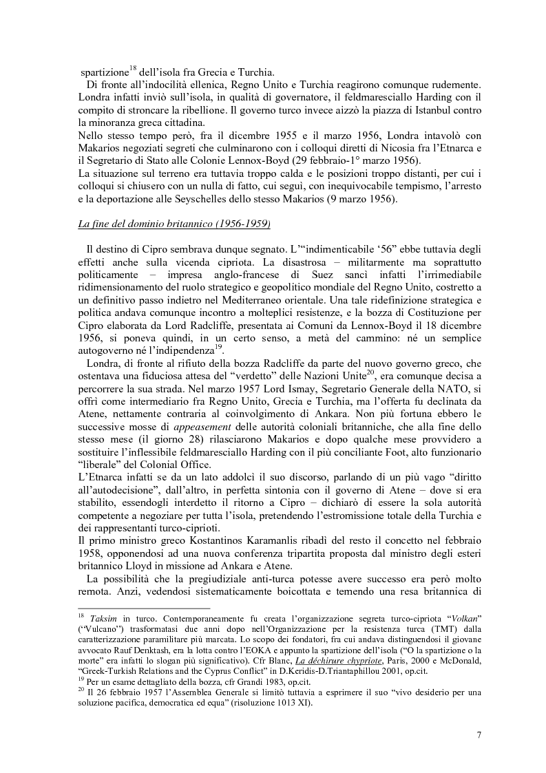 Anteprima della tesi: Storia diplomatica della questione cipriota e sua incidenza sui rapporti euro-turchi, Pagina 12
