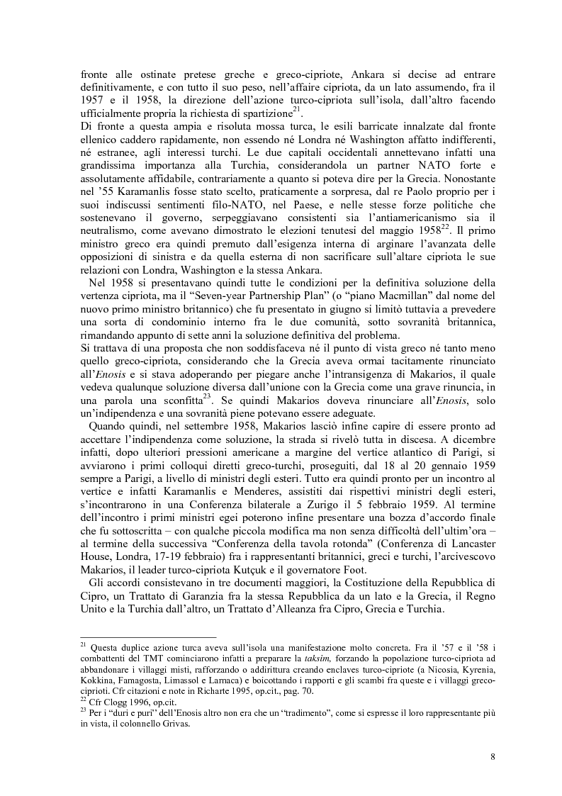 Anteprima della tesi: Storia diplomatica della questione cipriota e sua incidenza sui rapporti euro-turchi, Pagina 13
