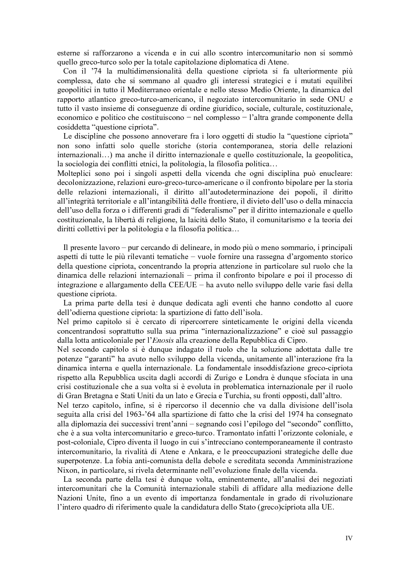Anteprima della tesi: Storia diplomatica della questione cipriota e sua incidenza sui rapporti euro-turchi, Pagina 2