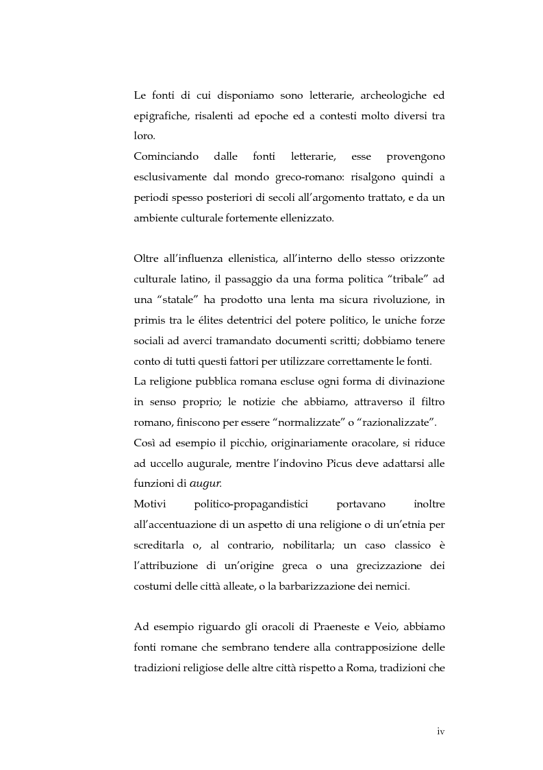 Anteprima della tesi: Sortes e oracoli nell'Italia antica, Pagina 2