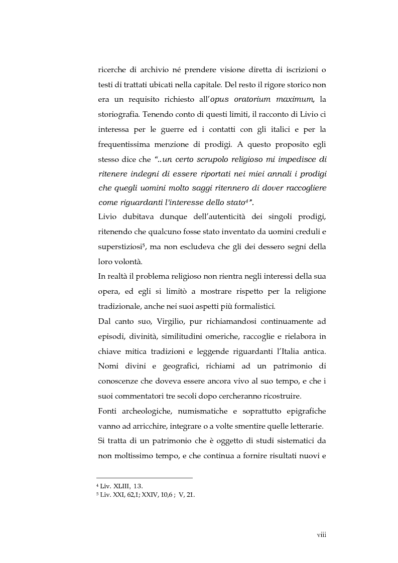 Anteprima della tesi: Sortes e oracoli nell'Italia antica, Pagina 6