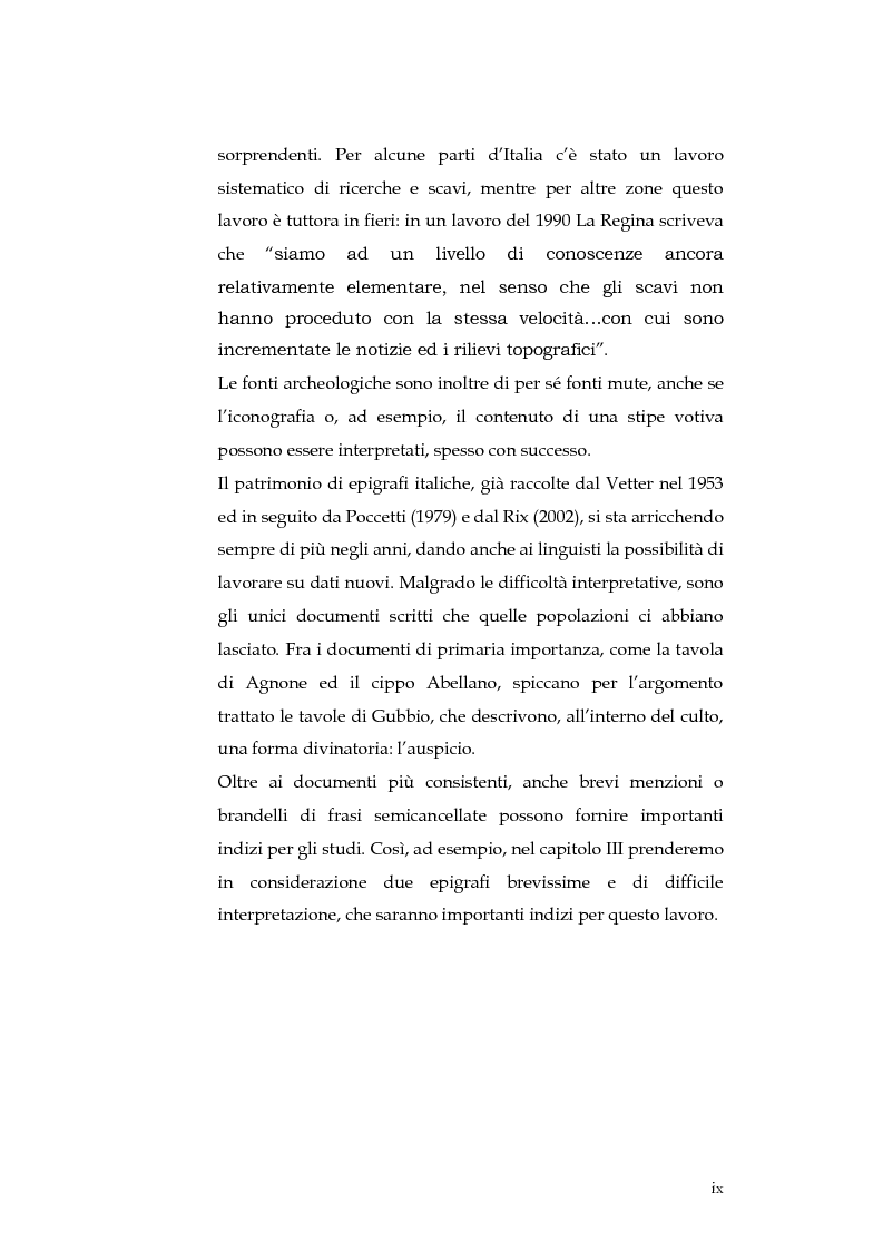 Anteprima della tesi: Sortes e oracoli nell'Italia antica, Pagina 7