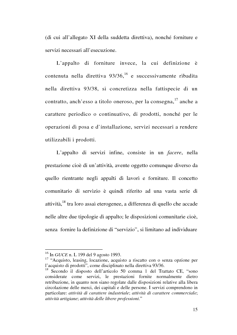 Anteprima della tesi: La normativa comunitaria in materia di appalti pubblici, Pagina 12