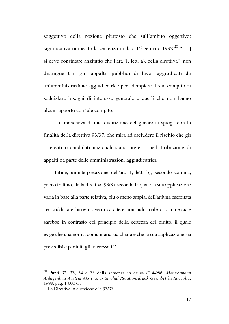 Anteprima della tesi: La normativa comunitaria in materia di appalti pubblici, Pagina 14