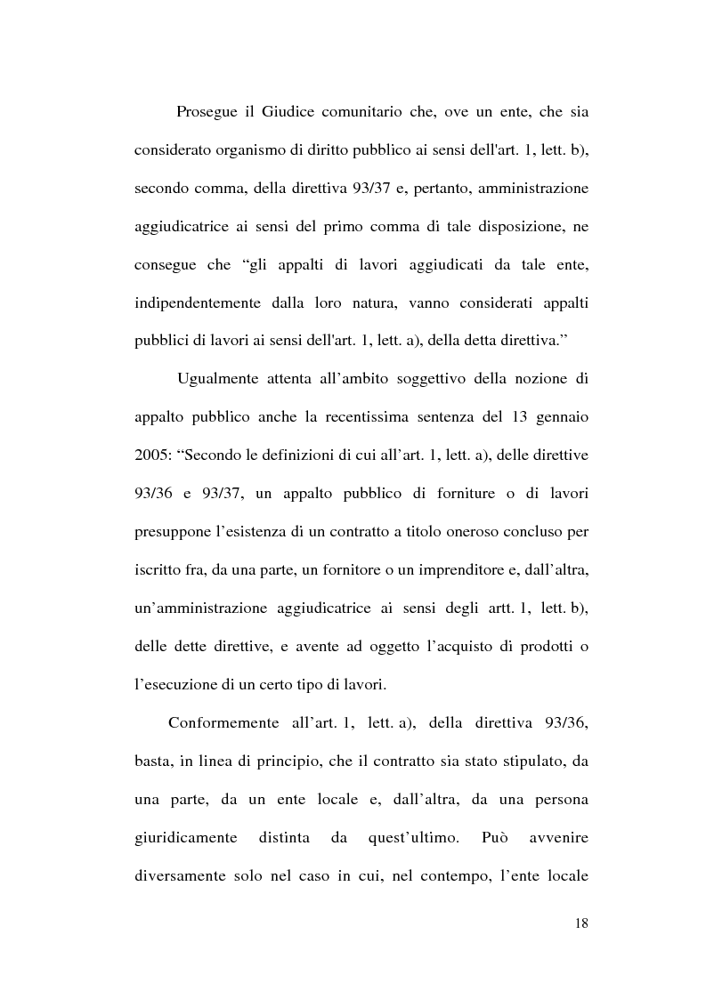 Anteprima della tesi: La normativa comunitaria in materia di appalti pubblici, Pagina 15