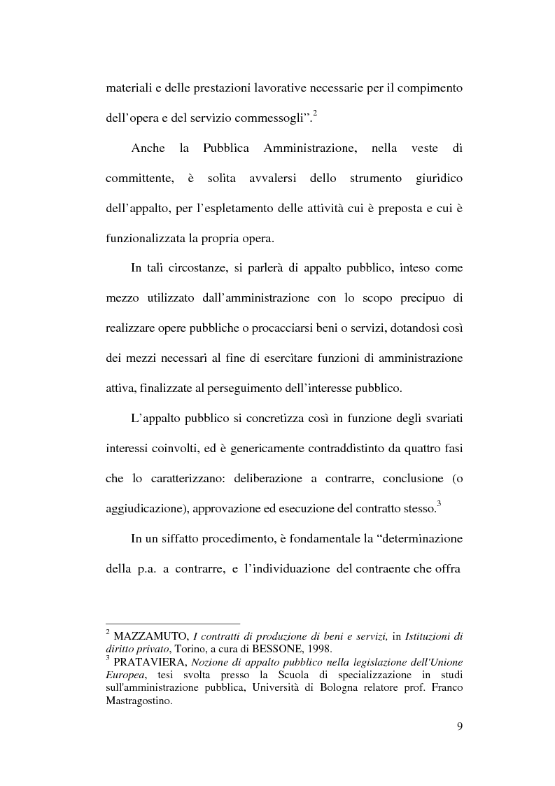Anteprima della tesi: La normativa comunitaria in materia di appalti pubblici, Pagina 6