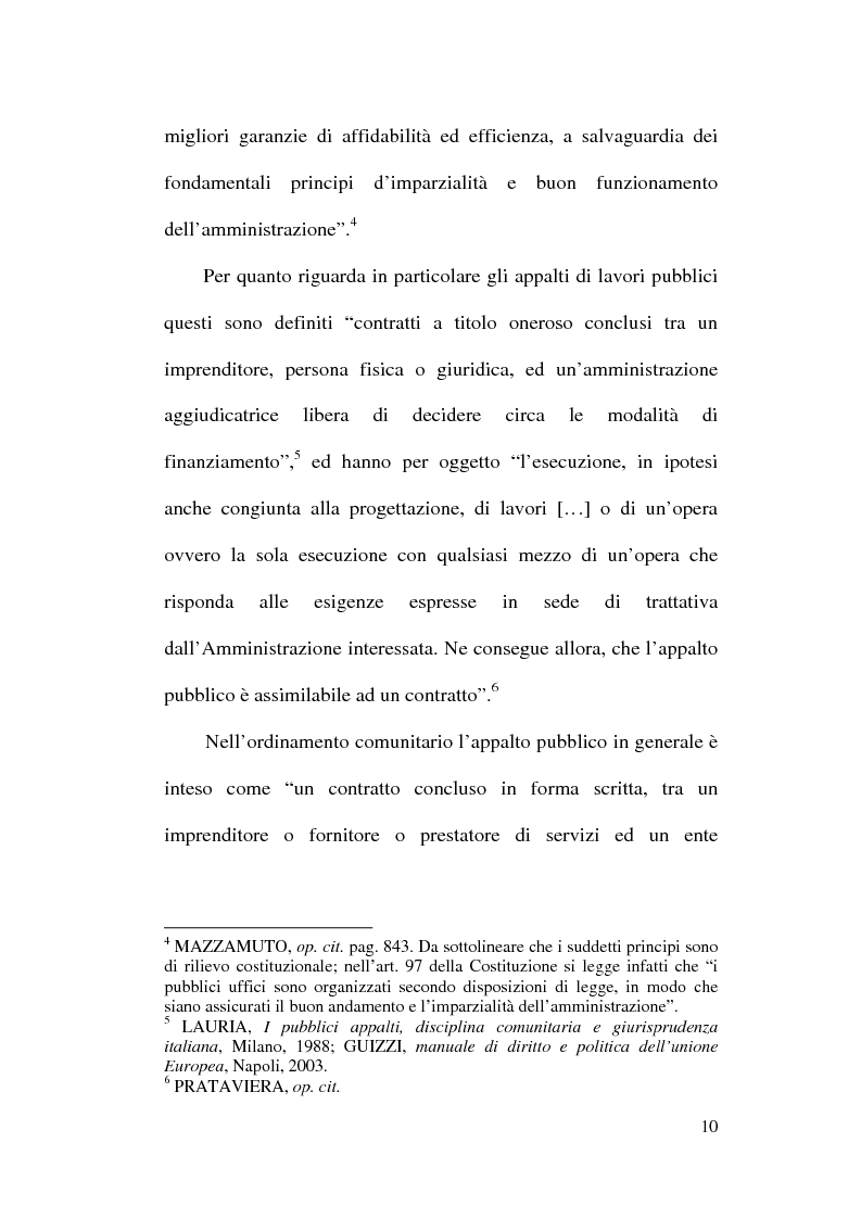 Anteprima della tesi: La normativa comunitaria in materia di appalti pubblici, Pagina 7