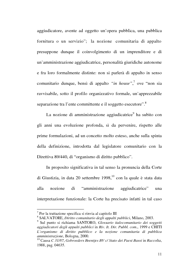 Anteprima della tesi: La normativa comunitaria in materia di appalti pubblici, Pagina 8